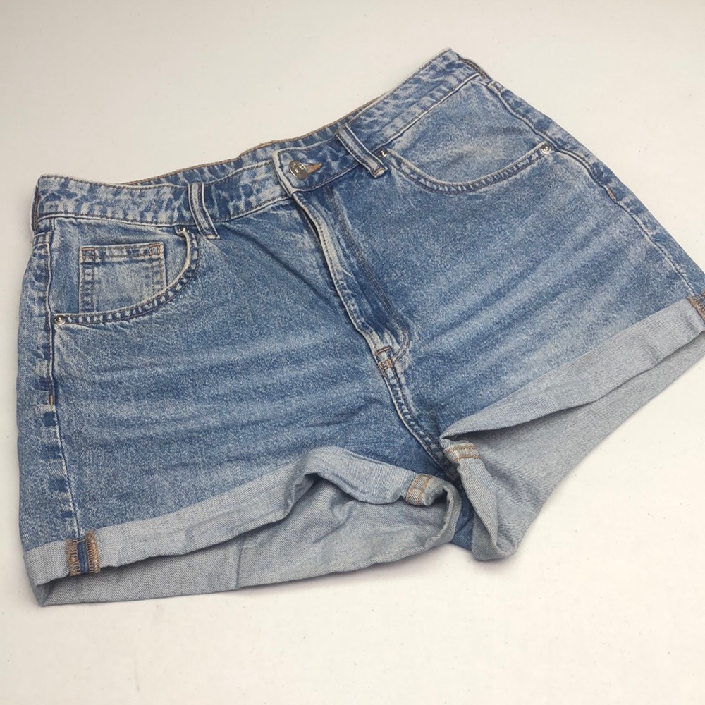 DIVIDED HIGH-RISE JEAN SHORTS 6/28 100% COTTON ⭐️